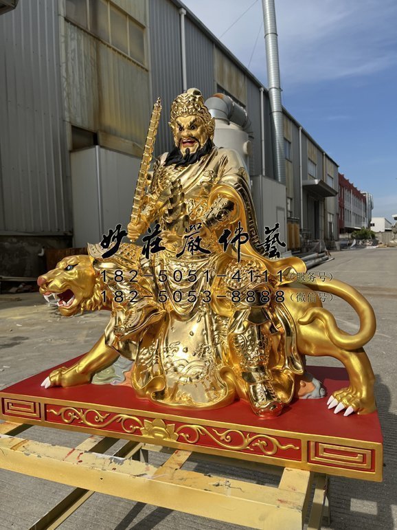 趙公明神像側(cè)面實拍